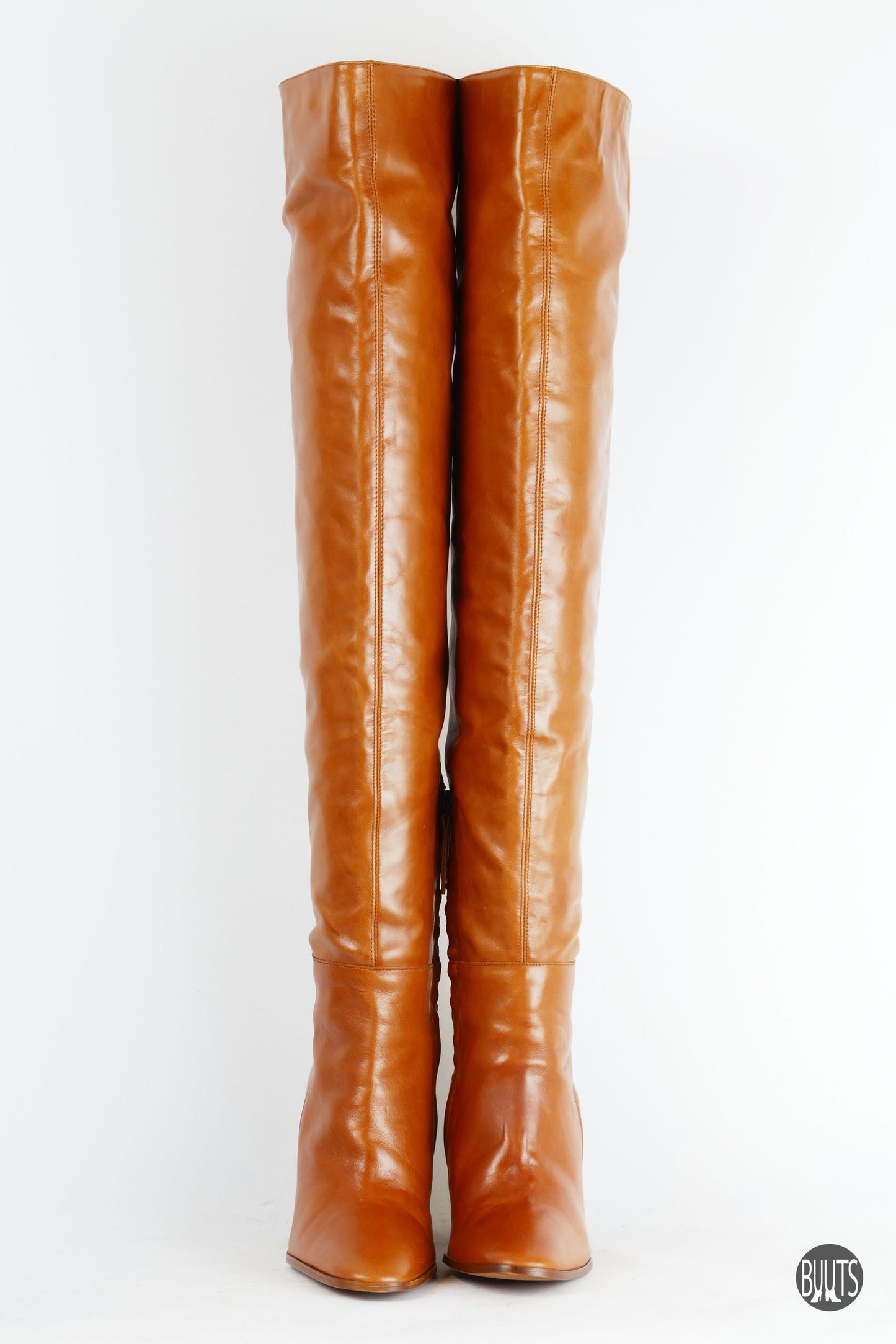 BUUTS Zara Overknees Leder cognac 221053-5