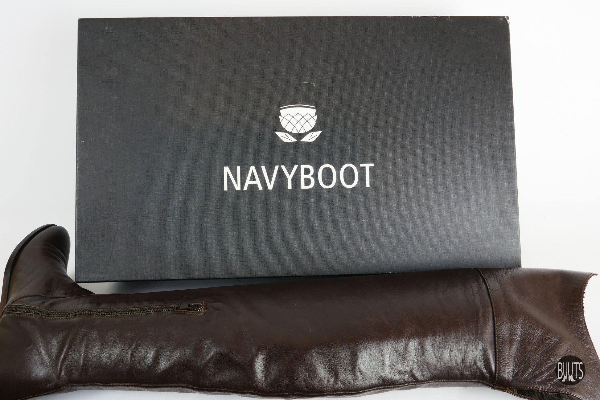 BUUTS Navyboot Overknees Leder dunkelbraun 221054-11