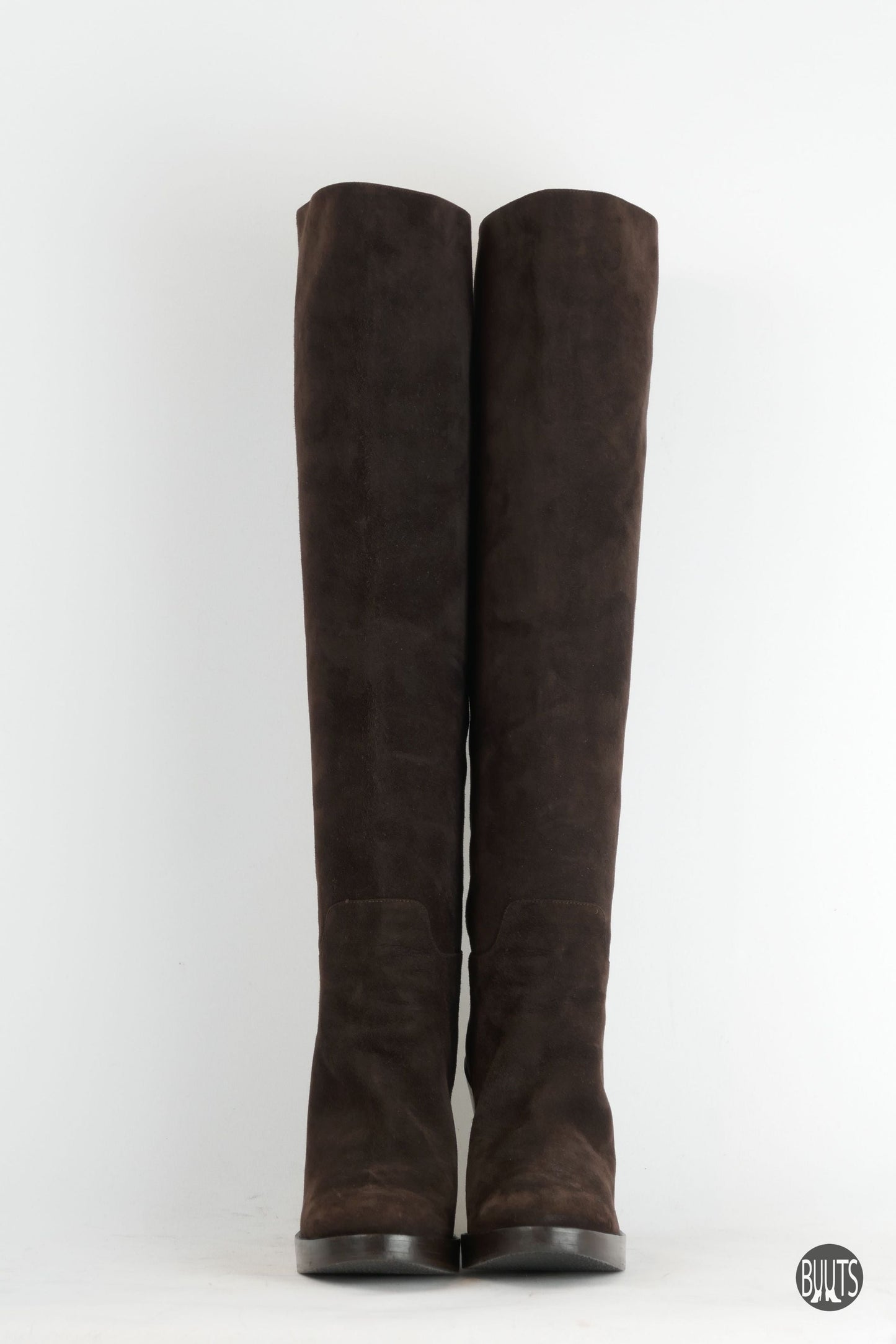 BUUTS Dolce&Gabbana Hohe Stiefel Wildleder dunkelbraun 221055-5