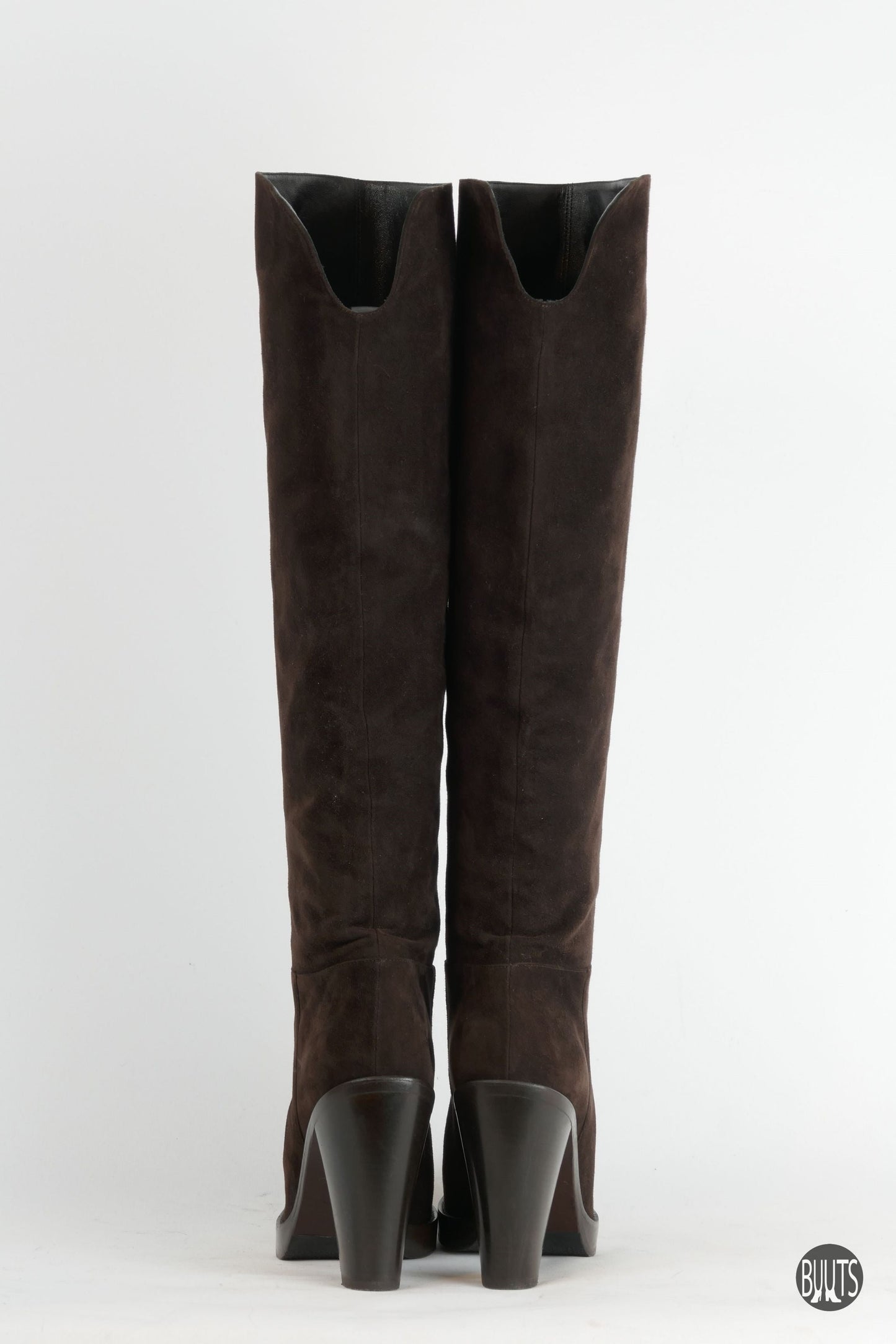 BUUTS Dolce&Gabbana Hohe Stiefel Wildleder dunkelbraun 221055-6