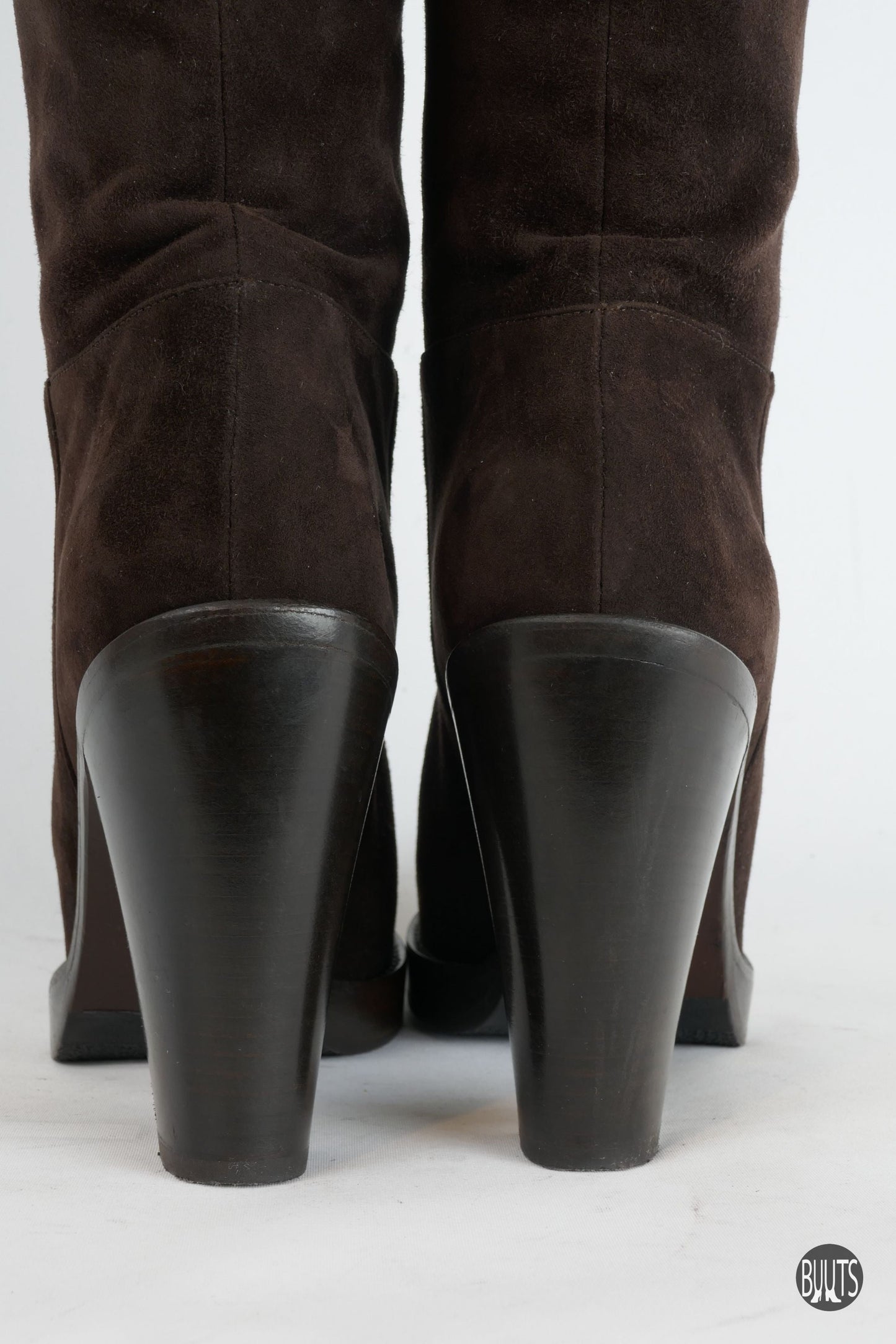 BUUTS Dolce&Gabbana Hohe Stiefel Wildleder dunkelbraun 221055-7