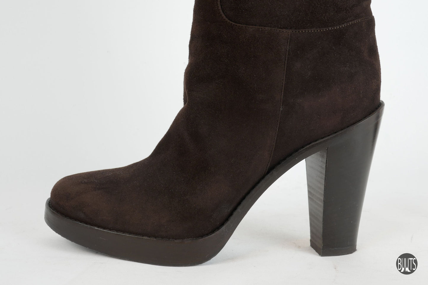 BUUTS Dolce&Gabbana Hohe Stiefel Wildleder dunkelbraun 221055-9