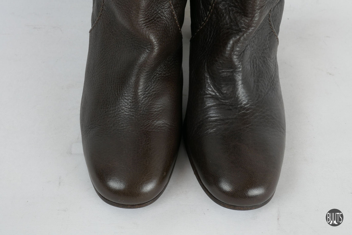 Stiefel Leder dunkelbraun
