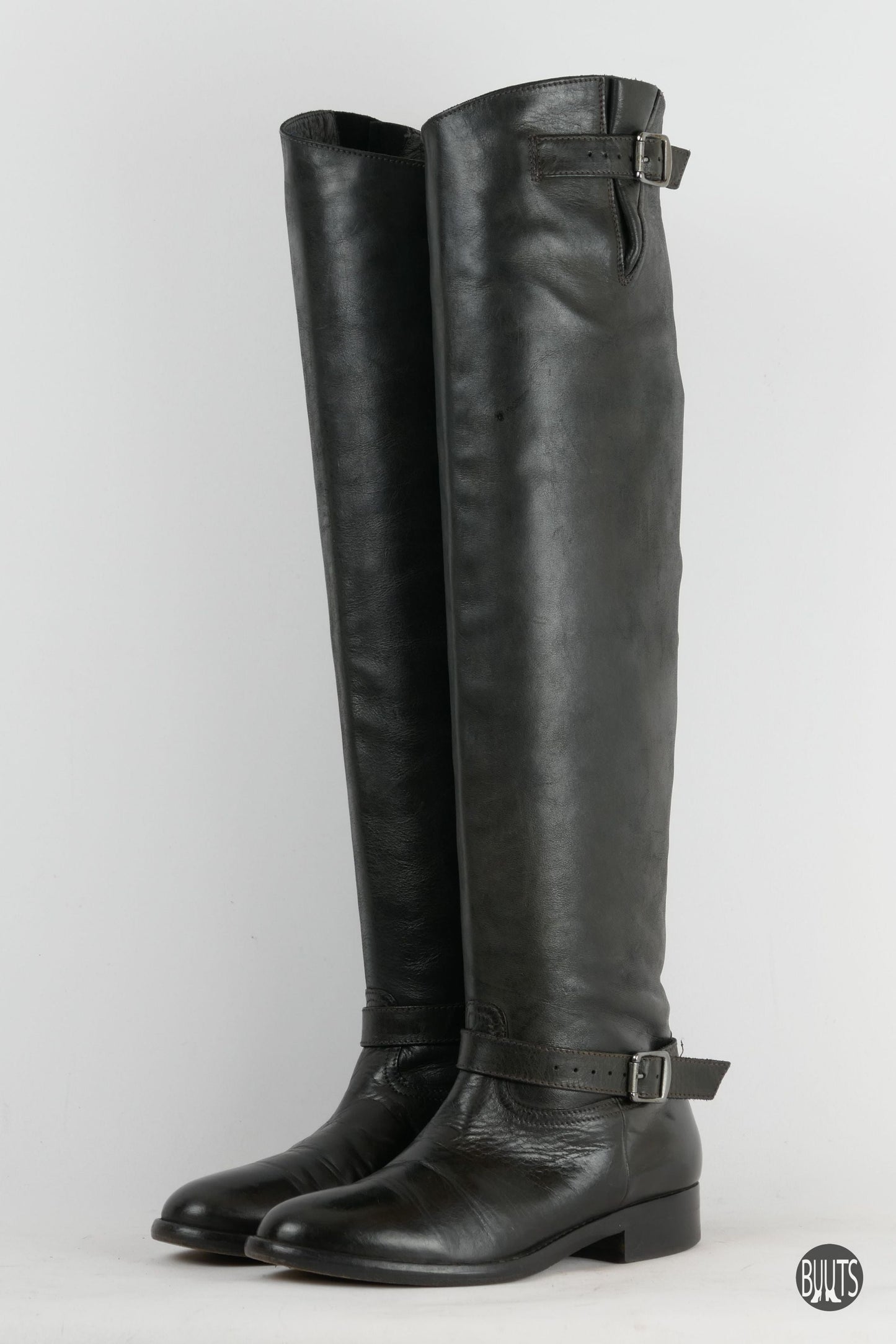 BUUTS Belstaff Overknees Leder schwarz 222023-2