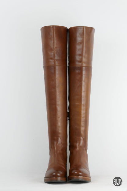 BUUTS Capezzani Overknees Leder cognac 222025-5