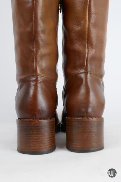 BUUTS Capezzani Overknees Leder cognac 222025-7