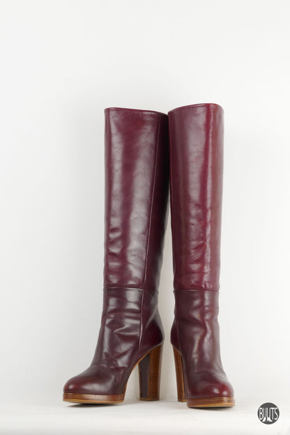 BUUTS Zara Stiefel Leder bordeaux 222026-4