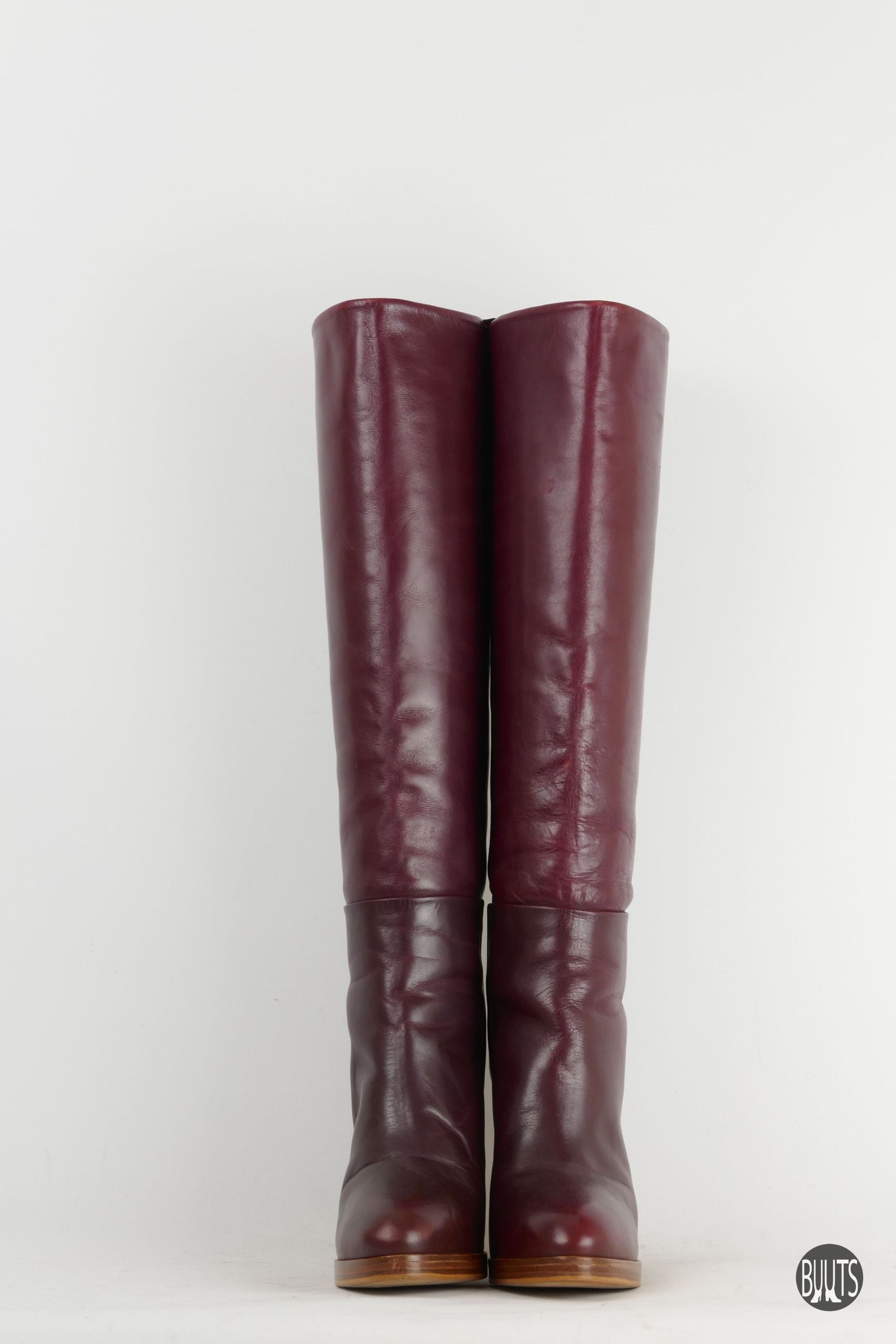 BUUTS Zara Stiefel Leder bordeaux 222026-5