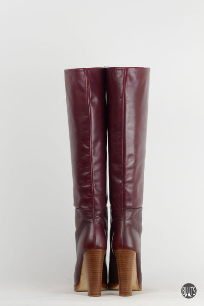 BUUTS Zara Stiefel Leder bordeaux 222026-6