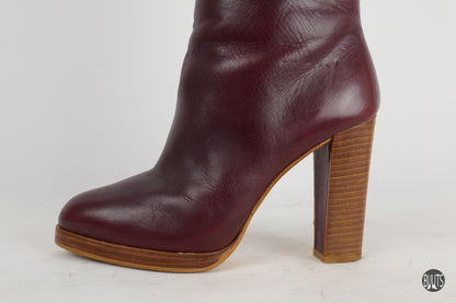 BUUTS Zara Stiefel Leder bordeaux 222026-9