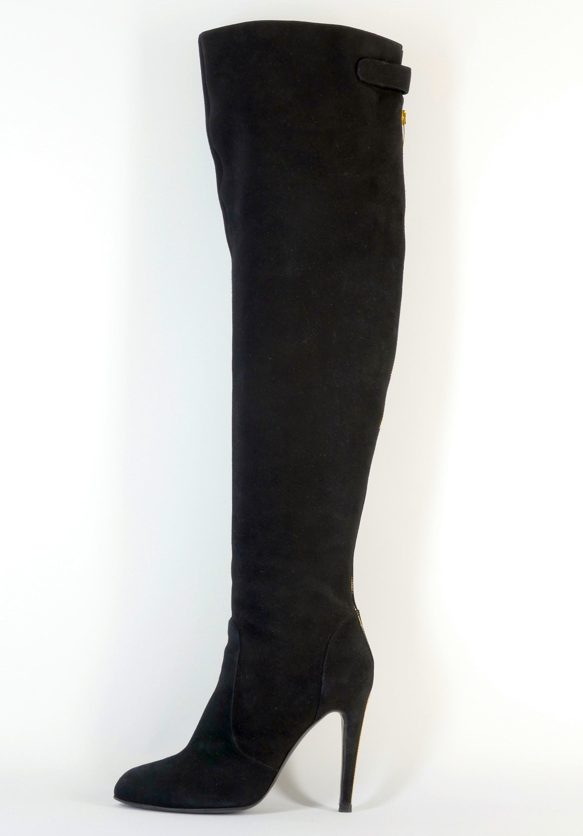 BUUTS Sergio Rossi Hohe Stiefel Leder schwarz 222027-1