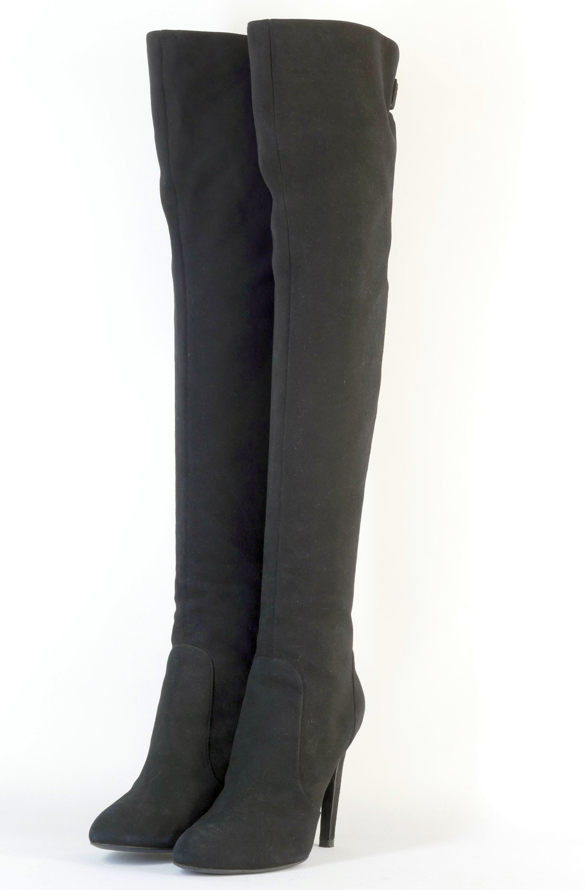 BUUTS Sergio Rossi Hohe Stiefel Leder schwarz 222027-2