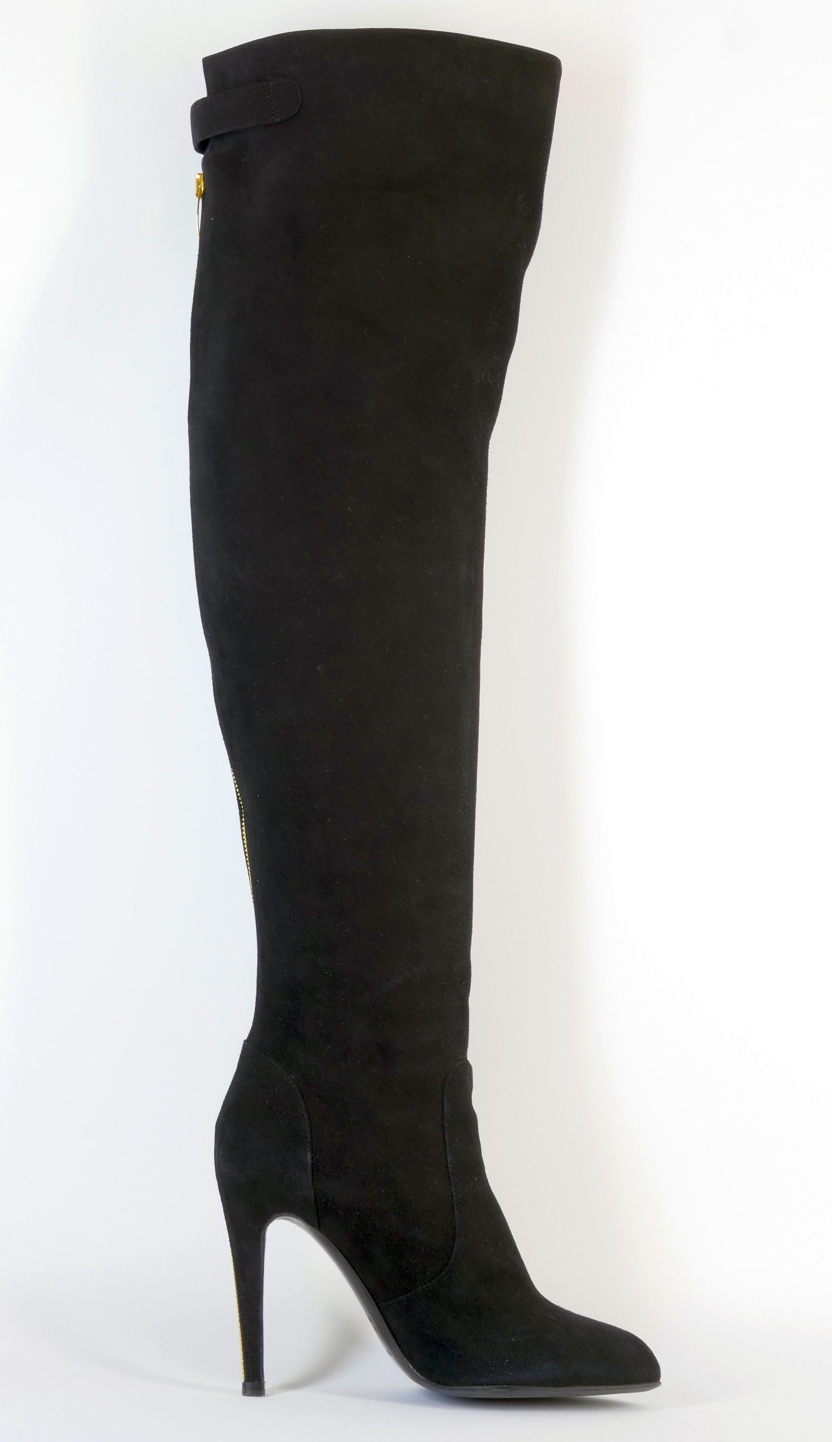 BUUTS Sergio Rossi Hohe Stiefel Leder schwarz 222027-4