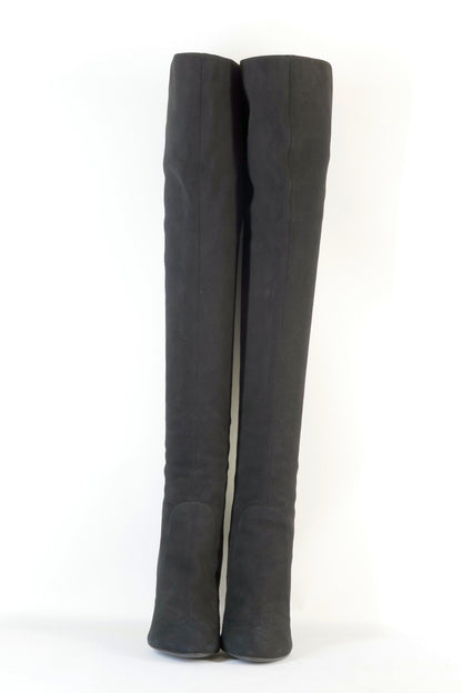 BUUTS Sergio Rossi Hohe Stiefel Leder schwarz 222027-5