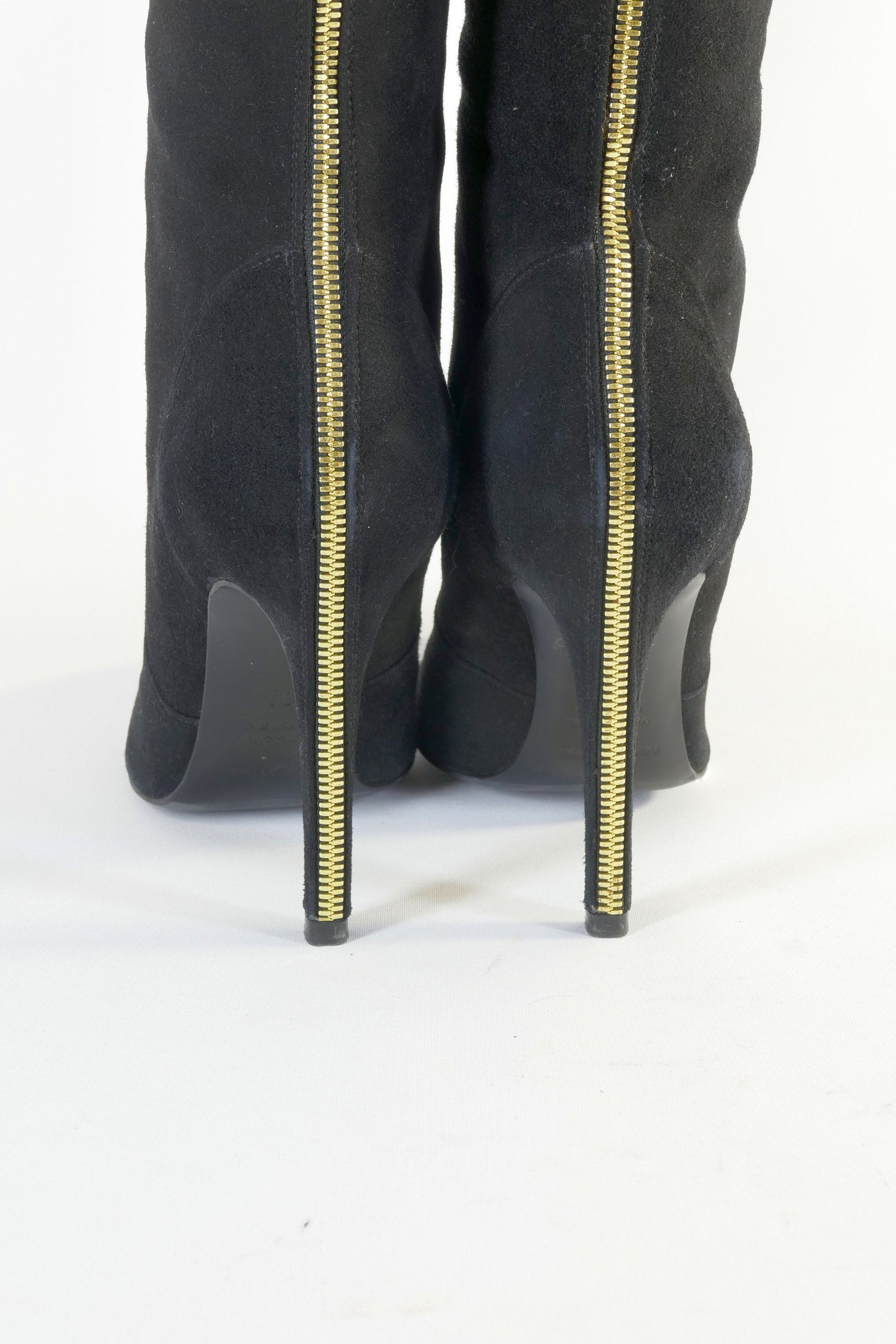 BUUTS Sergio Rossi Hohe Stiefel Leder schwarz 222027-8