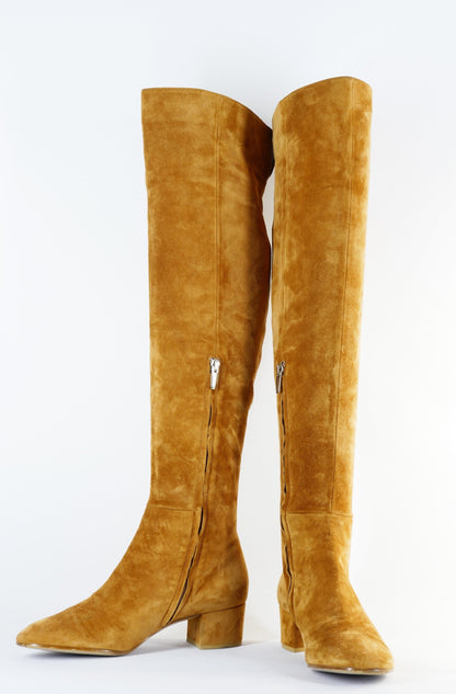 BUUTS Gianvito Rossi Overknees Wildleder cognac 222029-3