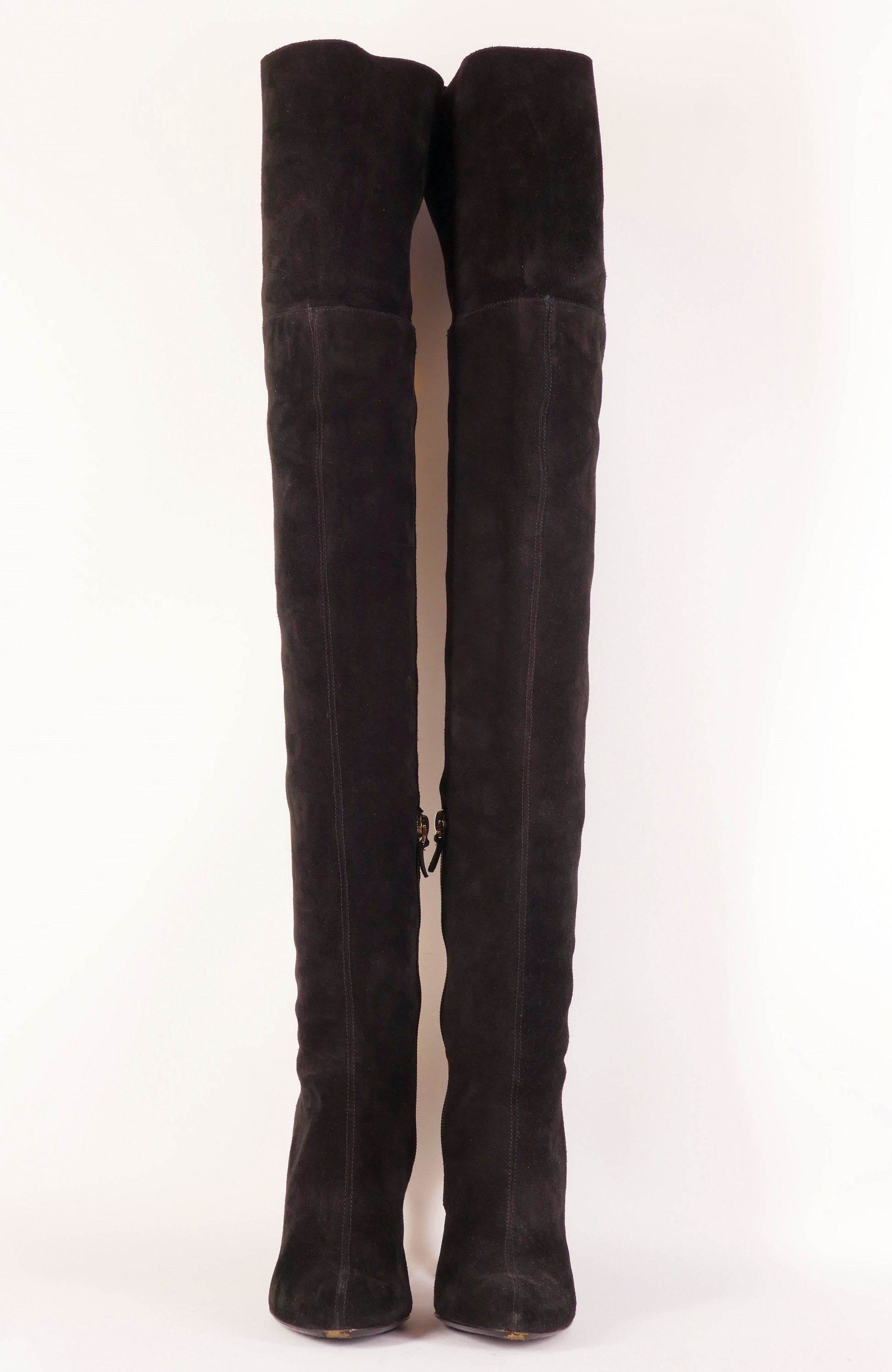BUUTS Armani Overknees Wildleder schwarz 222030-6