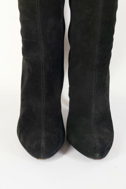BUUTS Armani Overknees Wildleder schwarz 222030-9