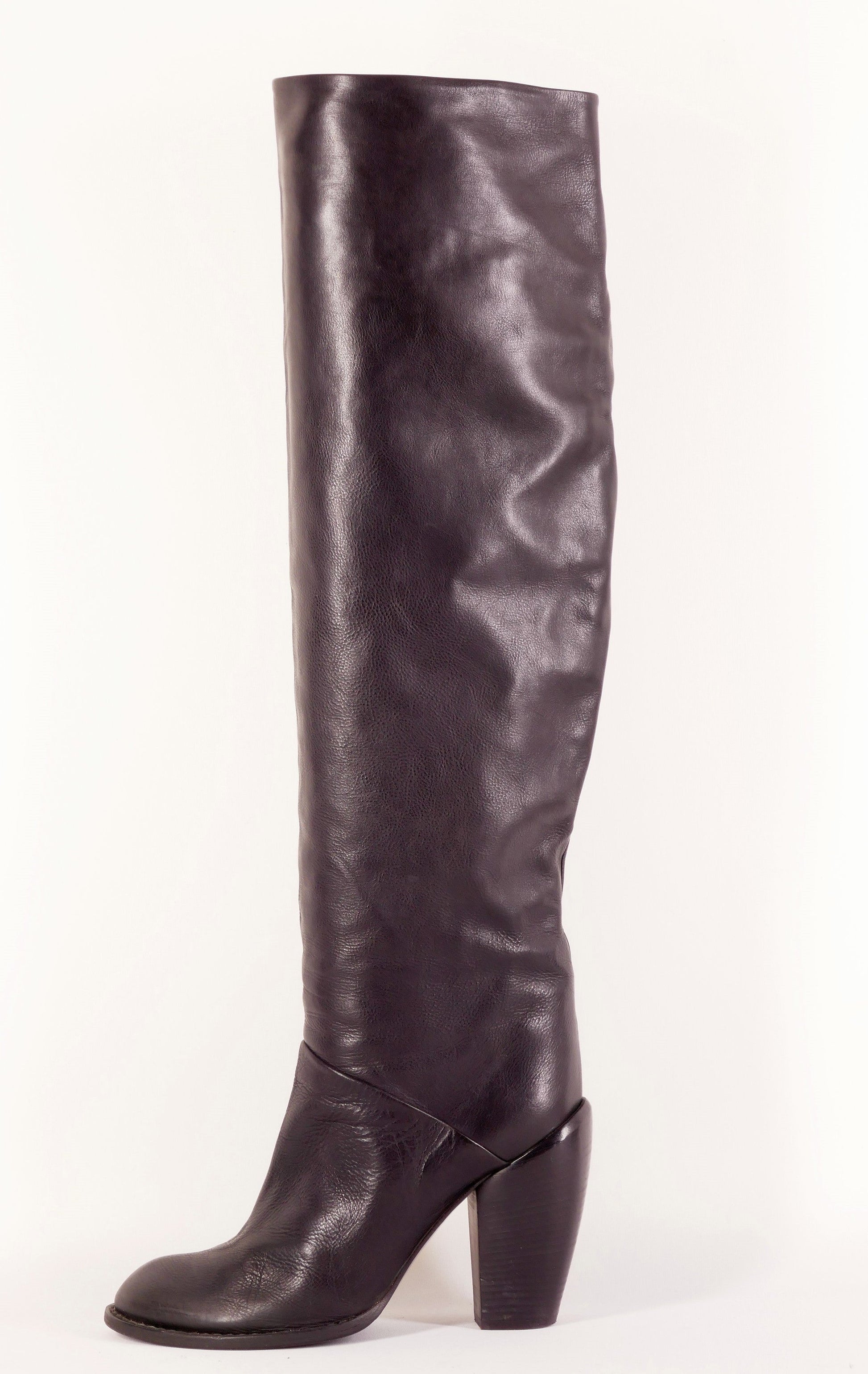 BUUTS Baldinini Hohe Stiefel Leder schwarz 222031-1