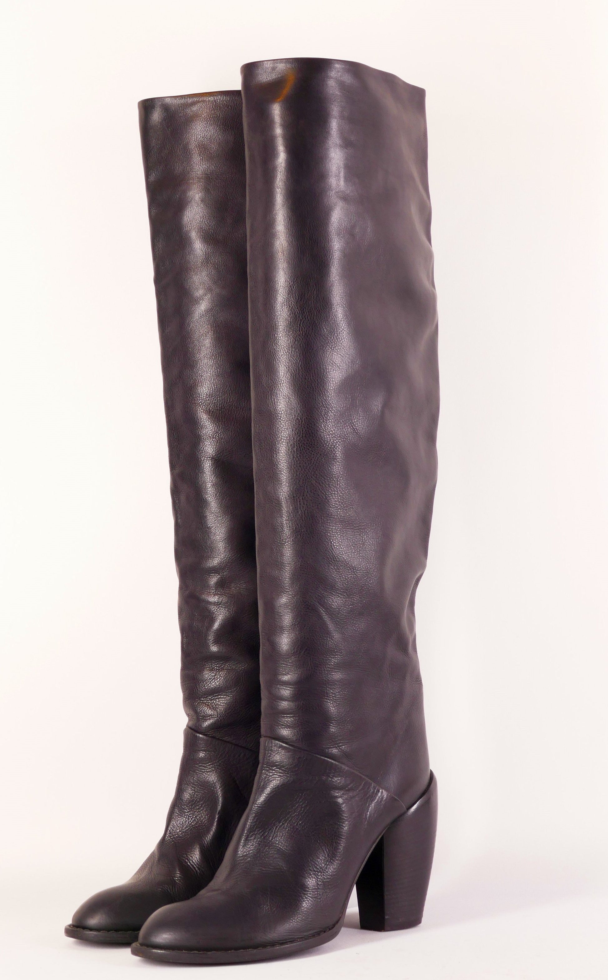 BUUTS Baldinini Hohe Stiefel Leder schwarz 222031-2