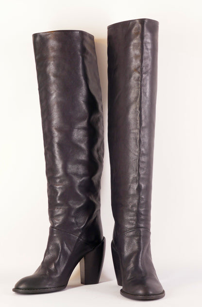 BUUTS Baldinini Hohe Stiefel Leder schwarz 222031-4