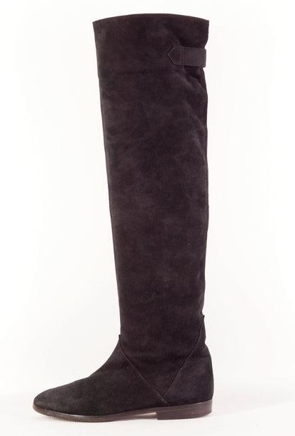 BUUTS Caravelle Vintage-Stiefel Wildleder schwarz 222032-1
