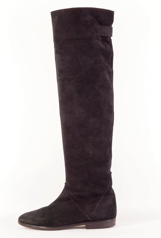 BUUTS Caravelle Vintage-Stiefel Wildleder schwarz 222032-1