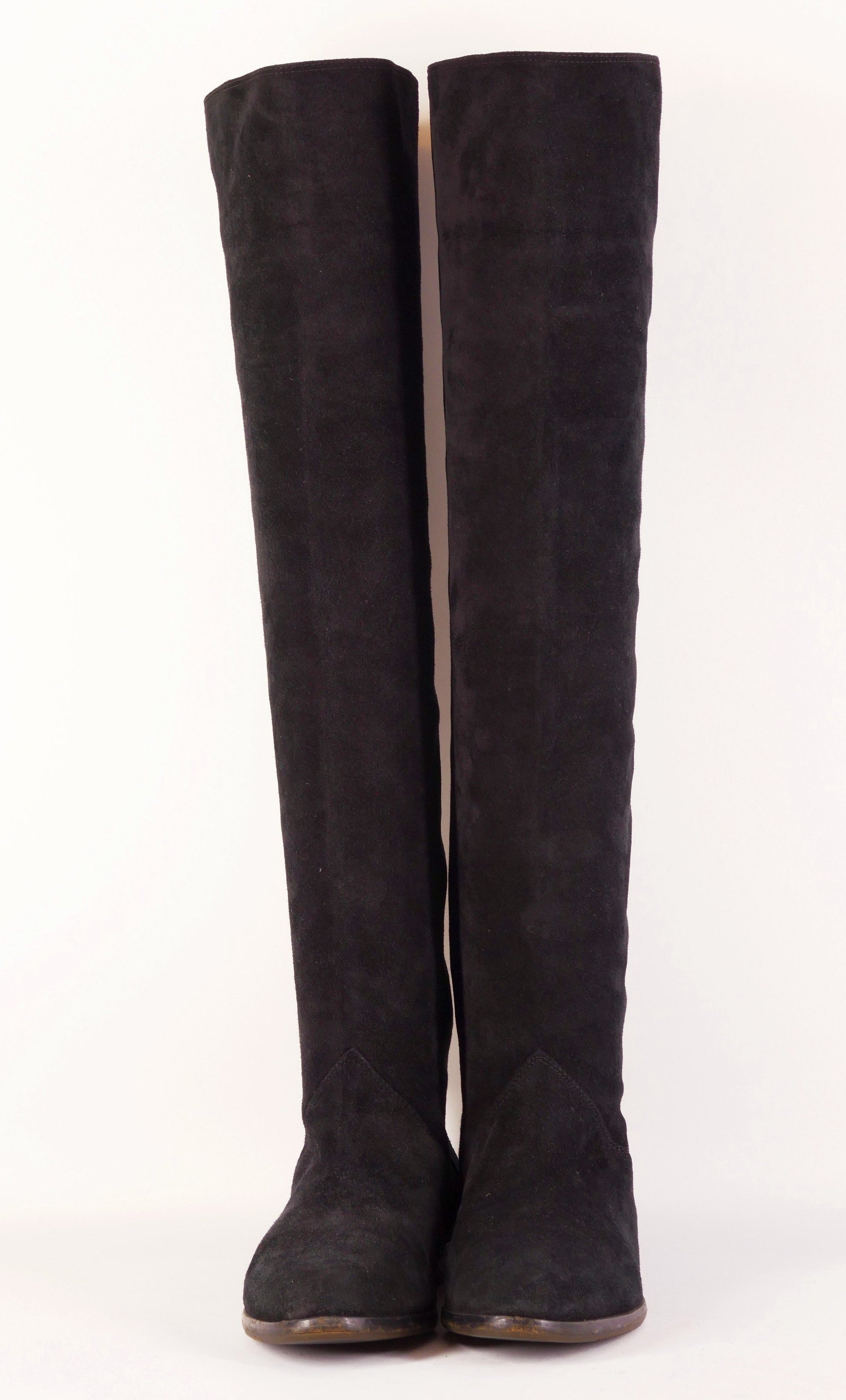 BUUTS Caravelle Vintage-Stiefel Wildleder schwarz 222032-6