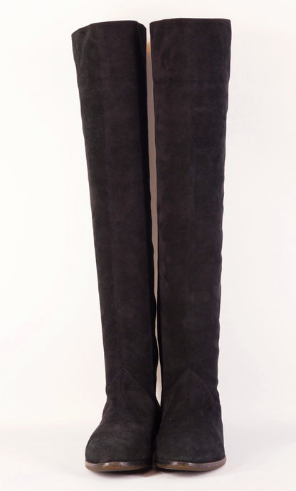 BUUTS Caravelle Vintage-Stiefel Wildleder schwarz 222032-6