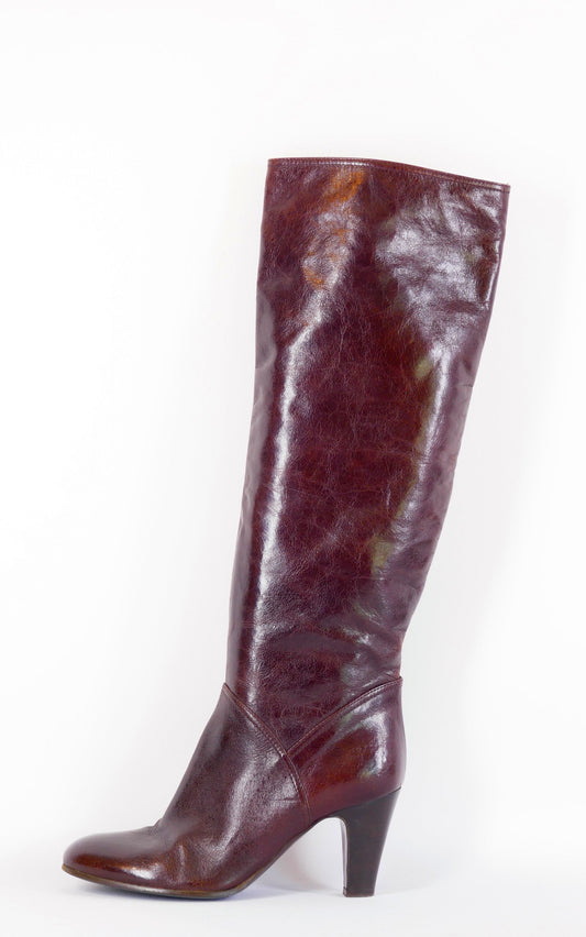 BUUTS Enrico Antiniori Vintage-Stiefel Leder bordeaux 222034-1