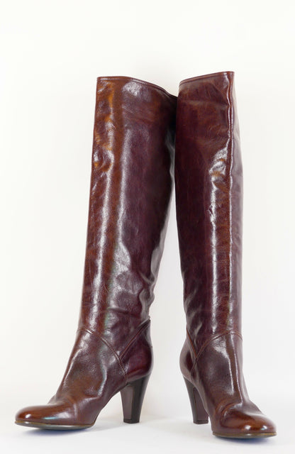 BUUTS Enrico Antiniori Vintage-Stiefel Leder bordeaux 222034-4