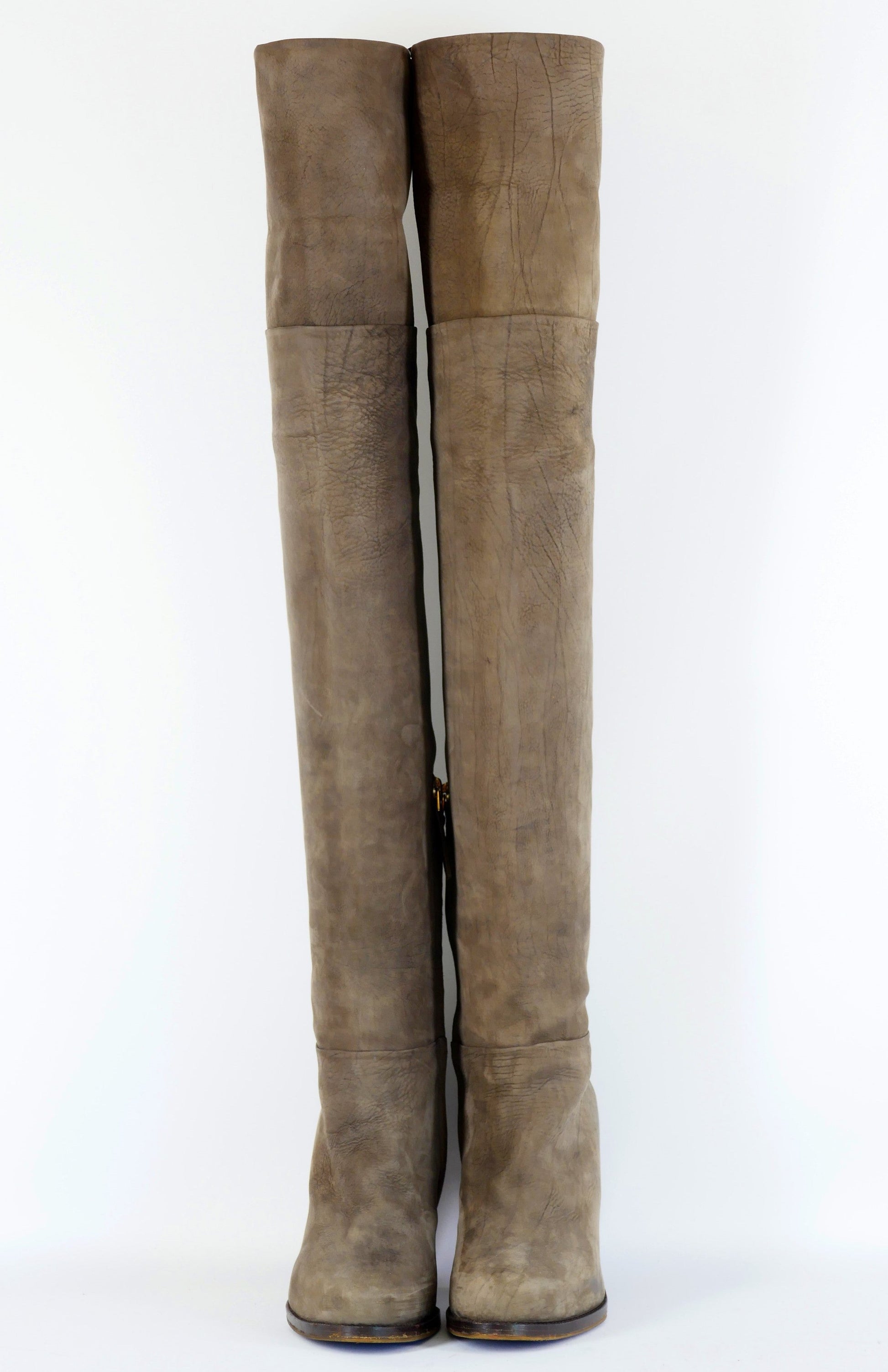 BUUTS Etro Overknees Wildleder grau 222035-6