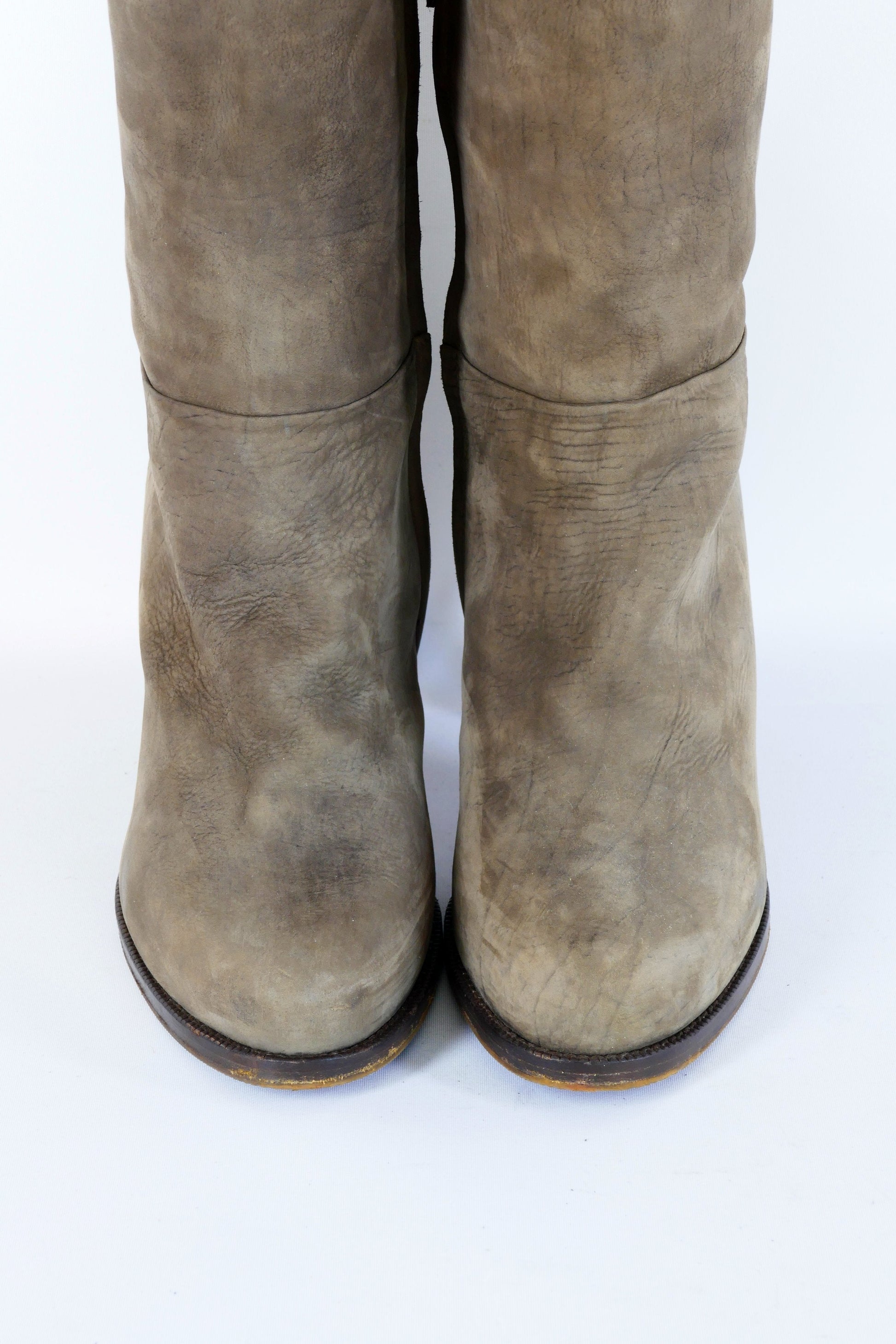 BUUTS Etro Overknees Wildleder grau 222035-9