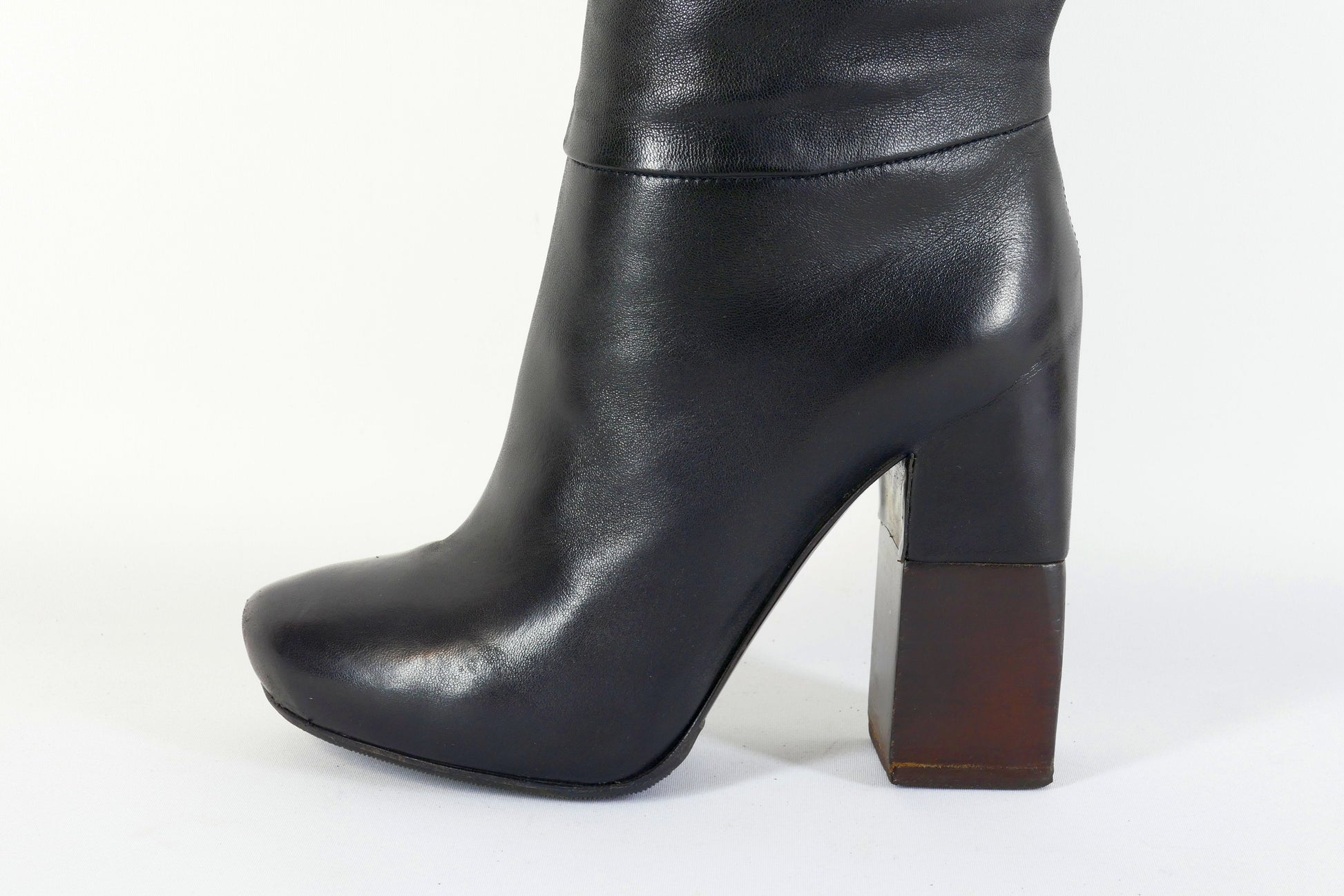 BUUTS Lanvin Overknees Leder schwarz 222036-11