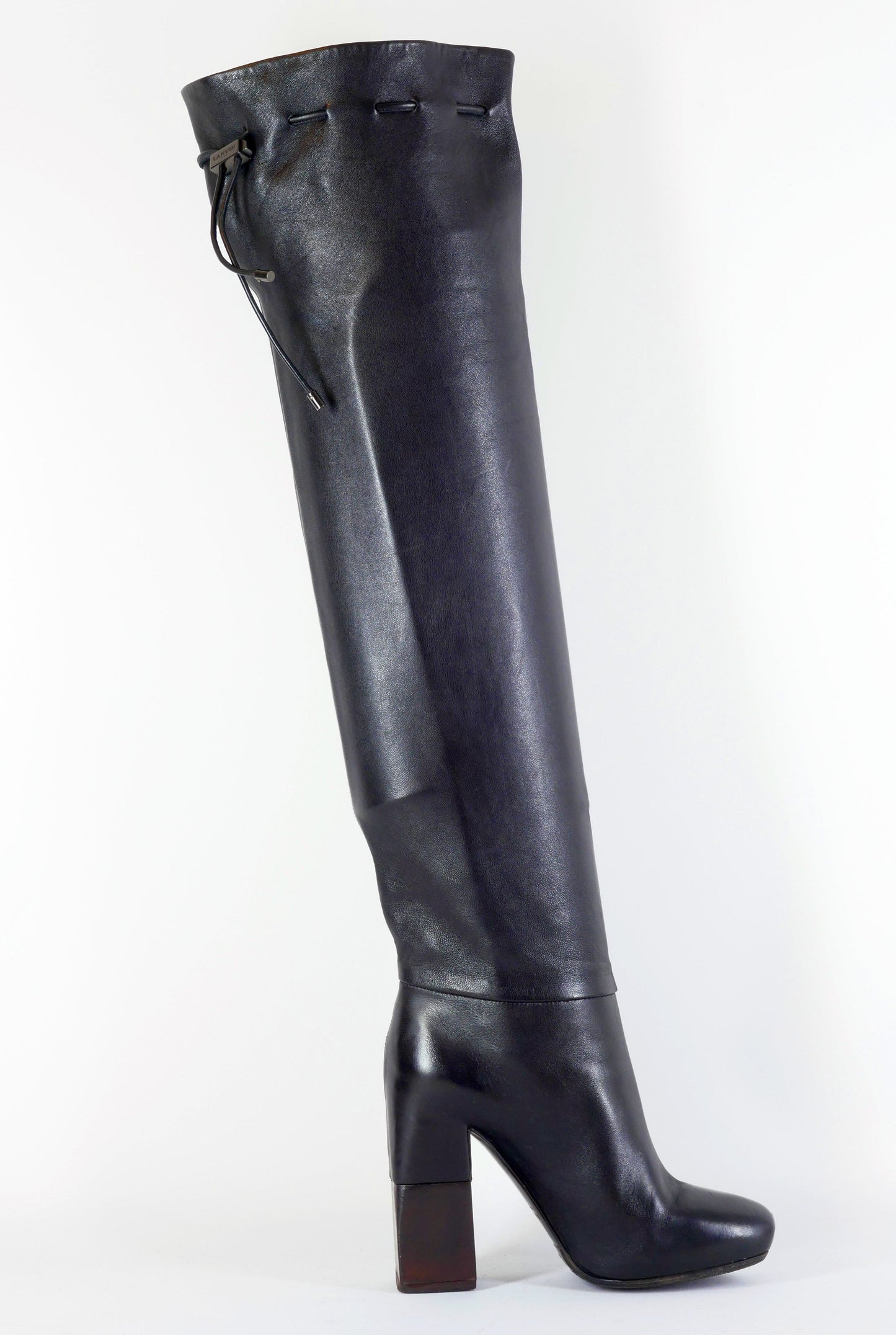BUUTS Lanvin Overknees Leder schwarz 222036-3