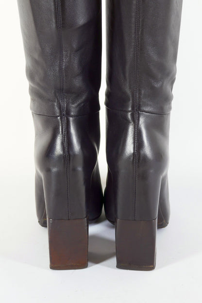 BUUTS Lanvin Overknees Leder schwarz 222036-8