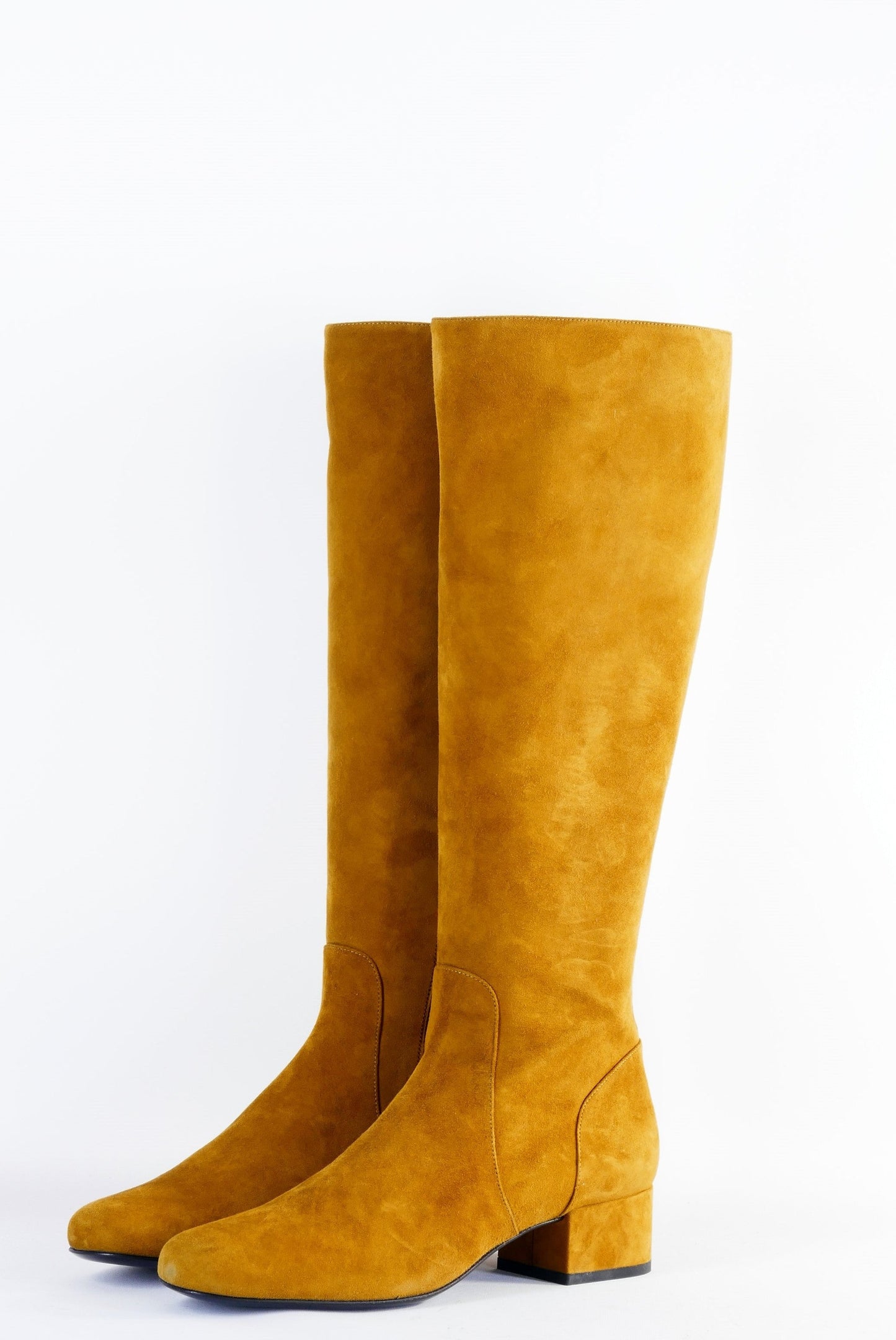 BUUTS Saint Laurent Stiefel Wildleder cognac 222039-2