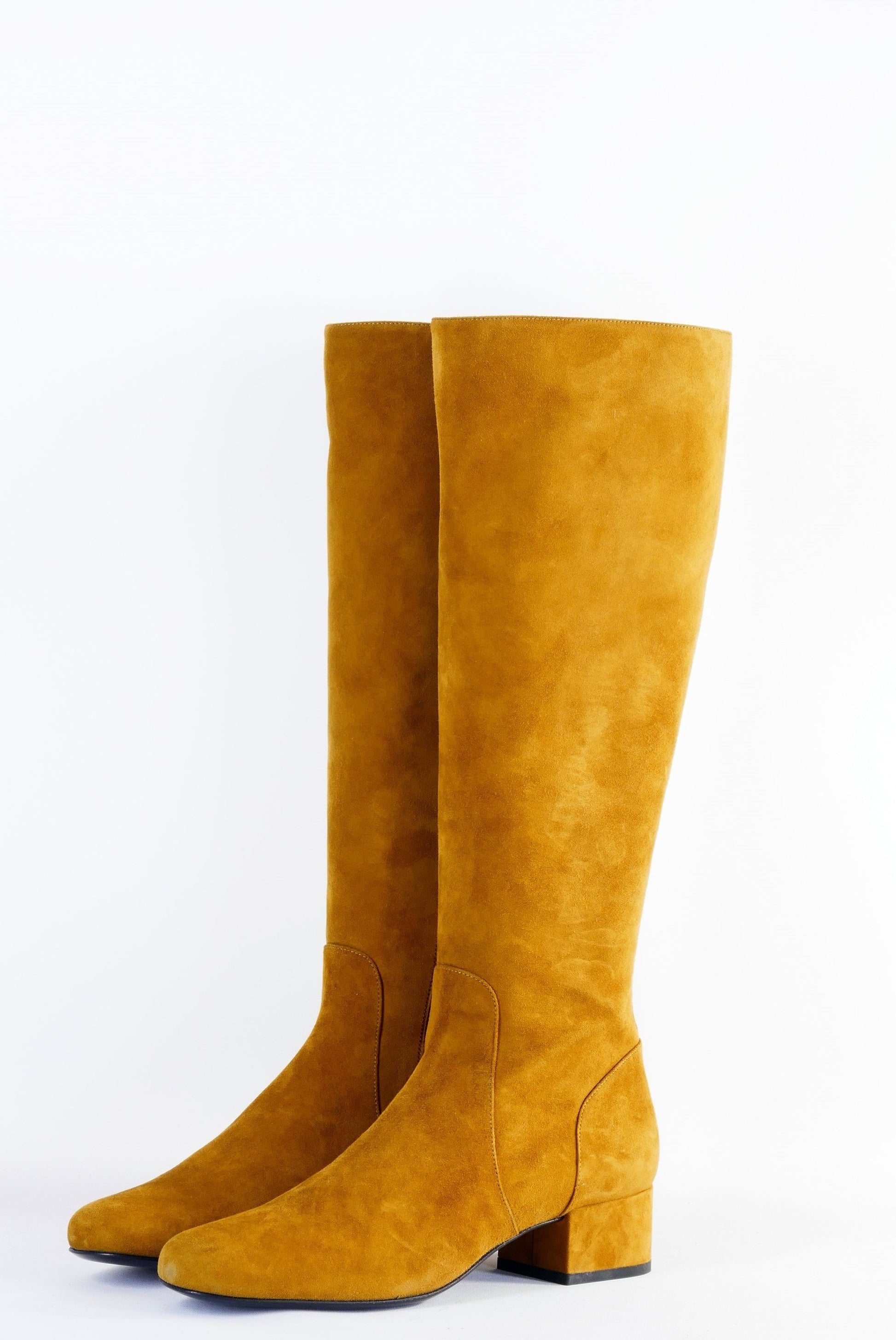 BUUTS Saint Laurent Stiefel Wildleder cognac 222039-2