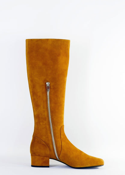 BUUTS Saint Laurent Stiefel Wildleder cognac 222039-3