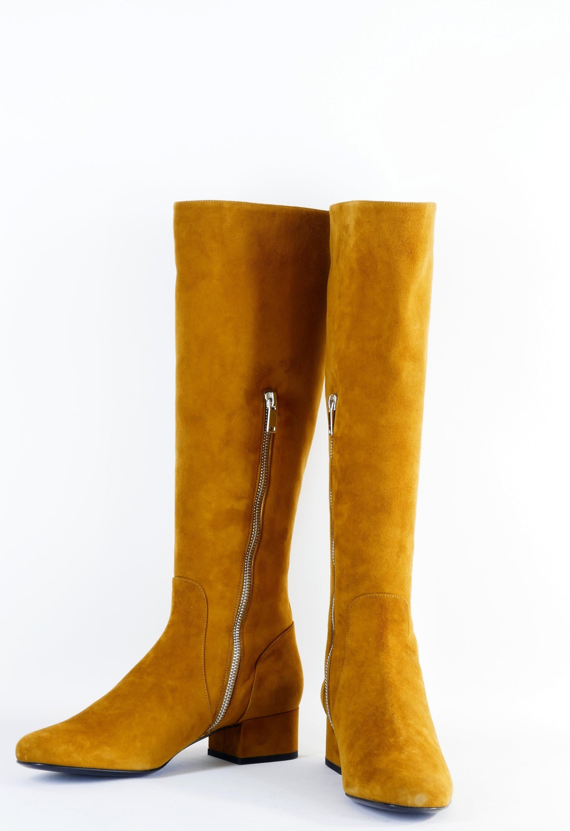 BUUTS Saint Laurent Stiefel Wildleder cognac 222039-4