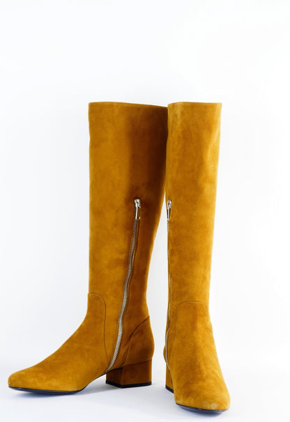 BUUTS Saint Laurent Stiefel Wildleder cognac 222039-4