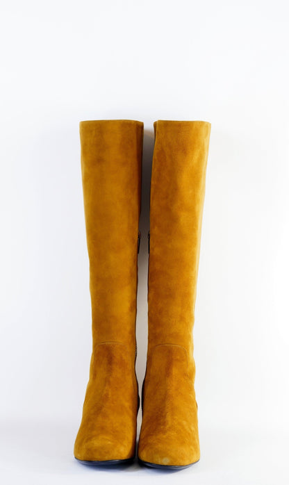 BUUTS Saint Laurent Stiefel Wildleder cognac 222039-6