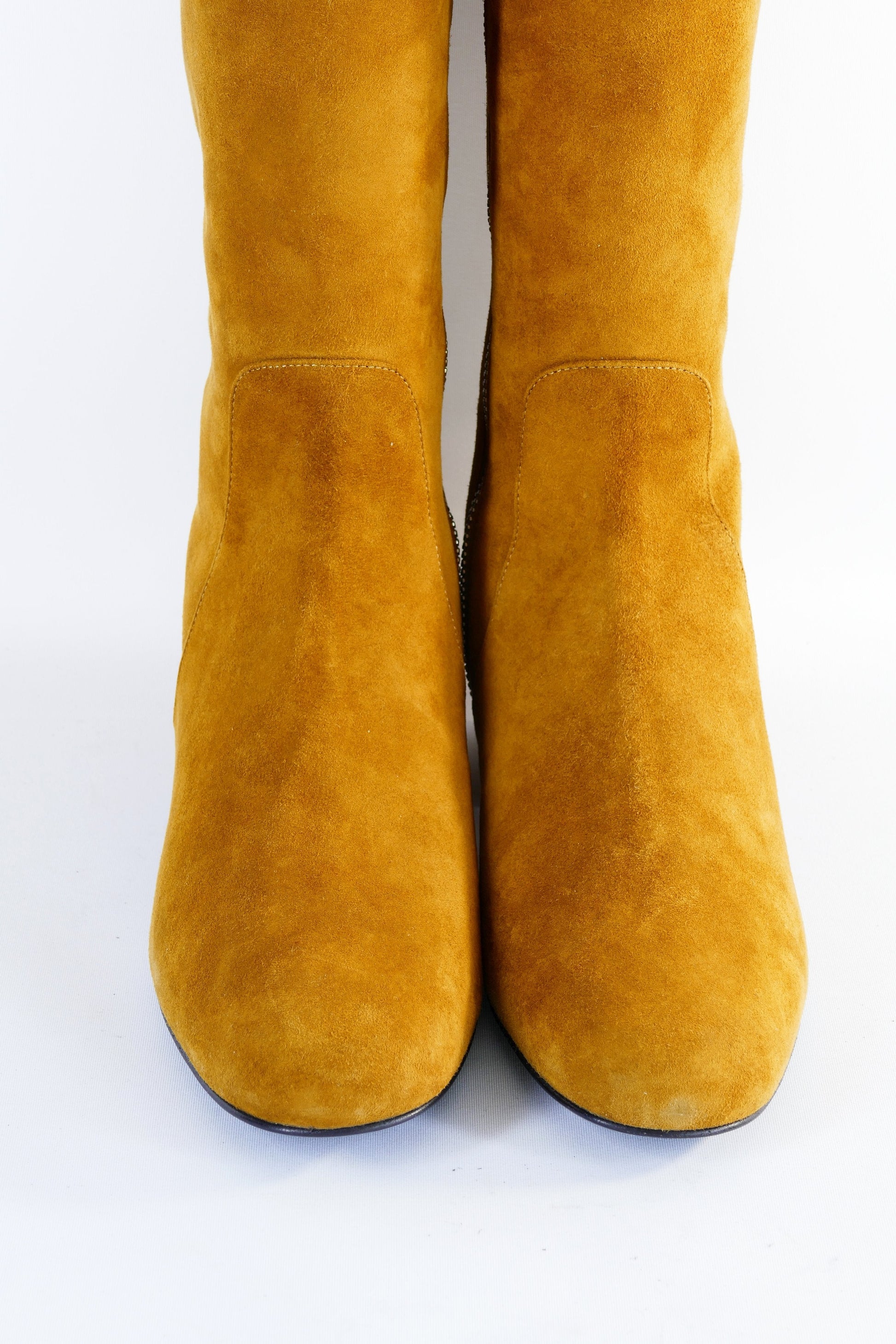 BUUTS Saint Laurent Stiefel Wildleder cognac 222039-9