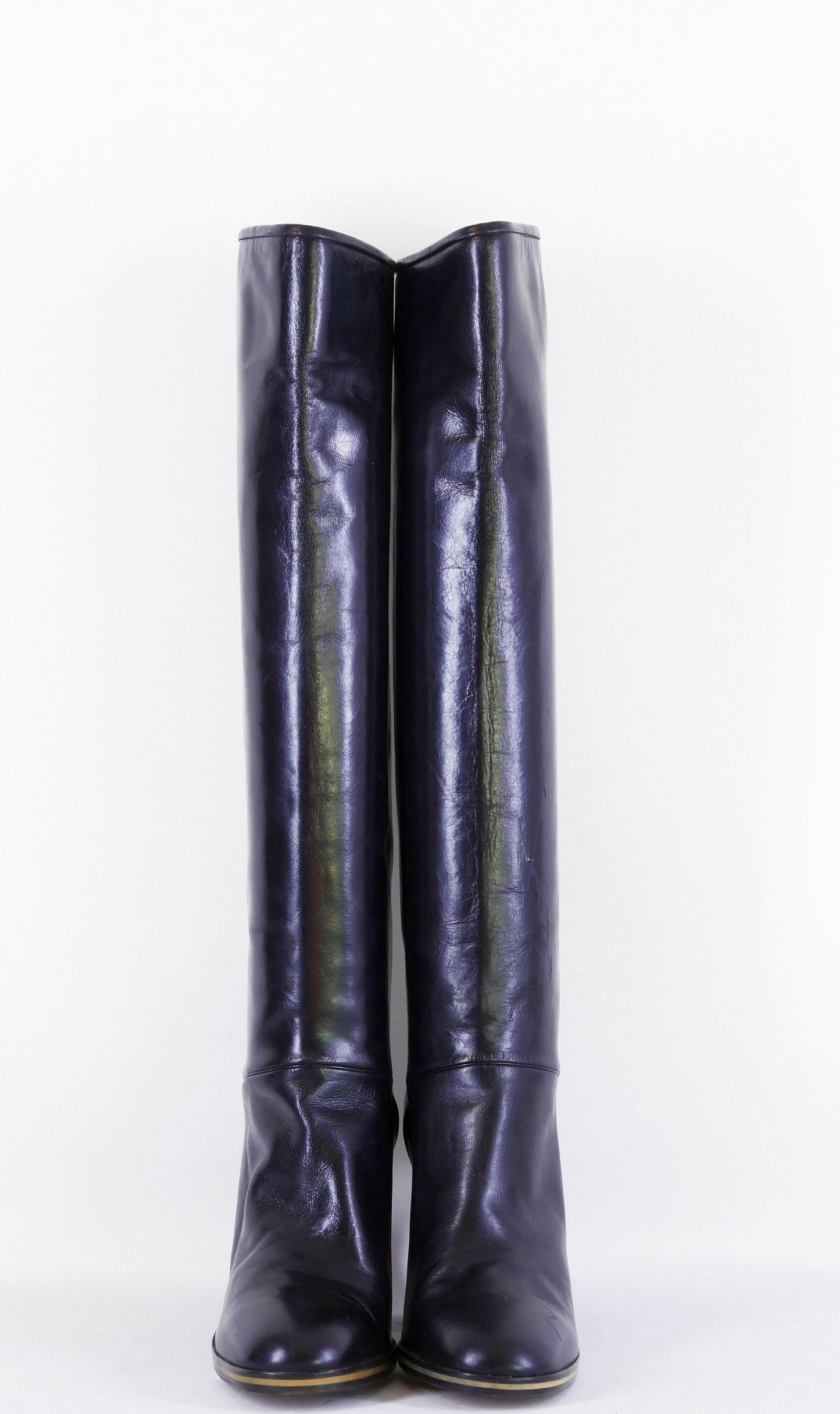BUUTS Pollini Vintage-Stiefel Leder schwarz 222042-6
