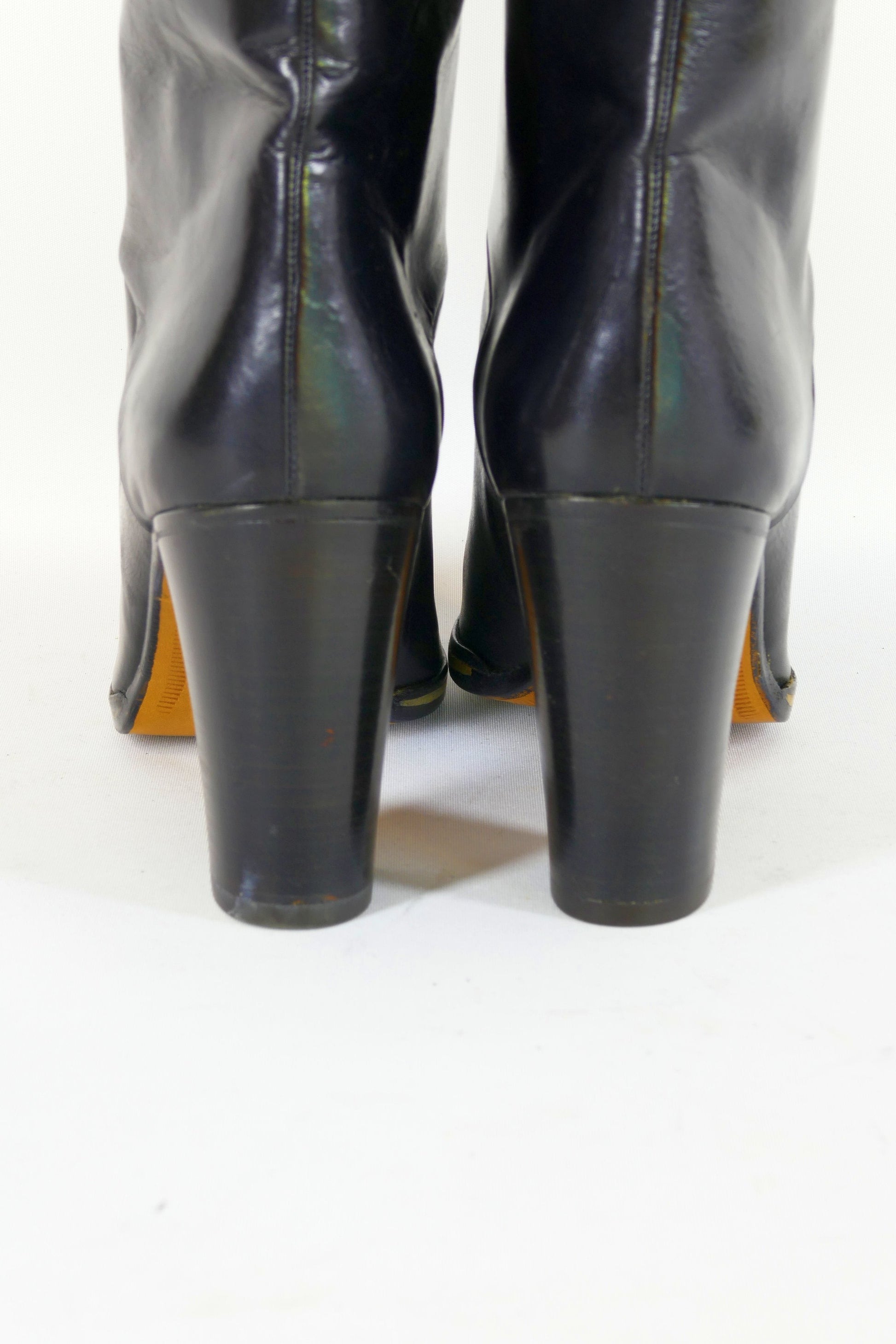 BUUTS Pollini Vintage-Stiefel Leder schwarz 222042-8