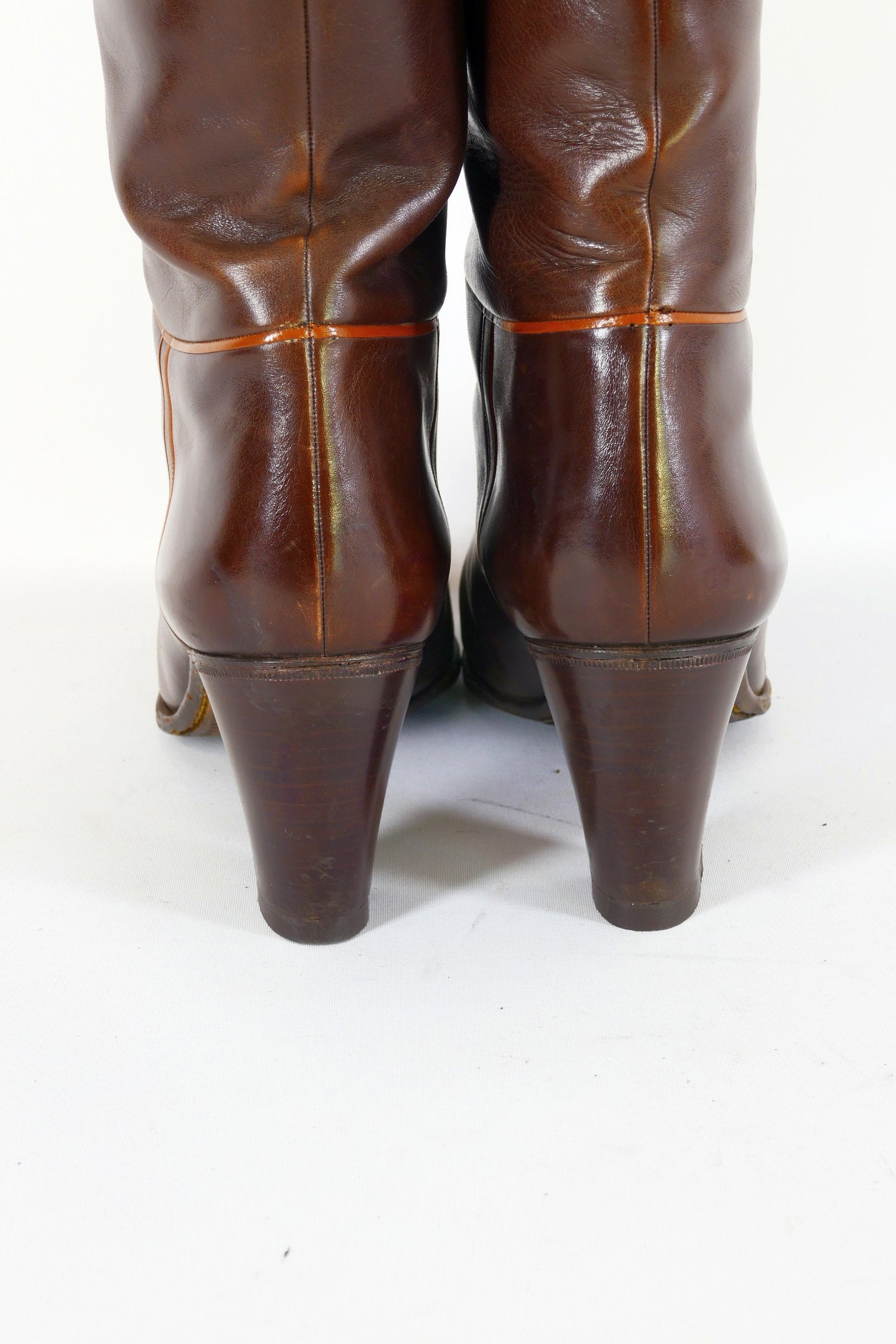 BUUTS Testoni Vintage-Stiefel Leder kastanie 223002-8