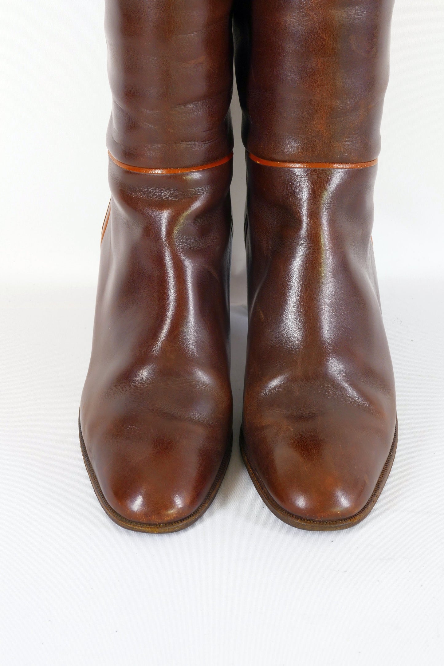 BUUTS Testoni Vintage-Stiefel Leder kastanie 223002-9
