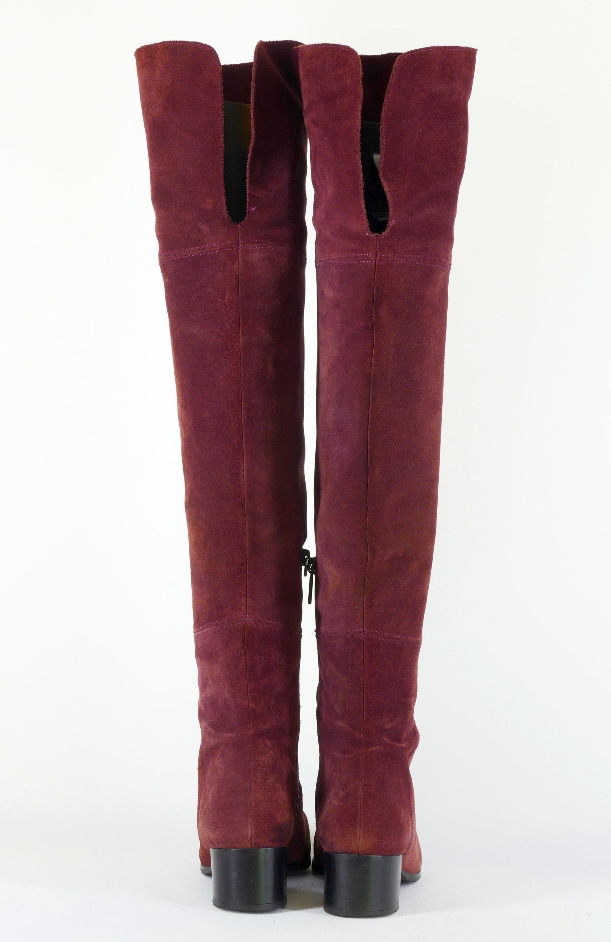 BUUTS Navyboot Overknees Wildleder bordeaux 223003-7