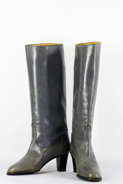 BUUTS Colombo Vintage-Stiefel Leder grau 223006-4