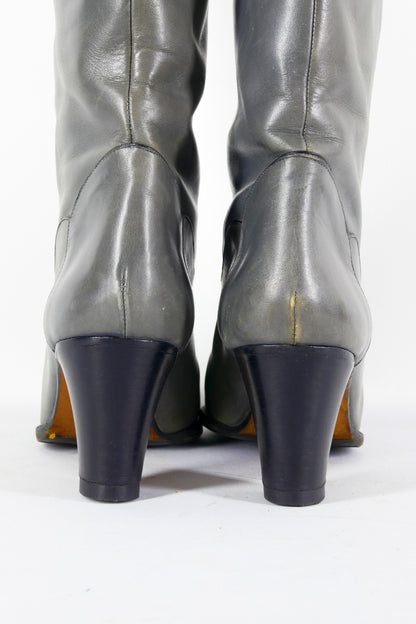 BUUTS Colombo Vintage-Stiefel Leder grau 223006-7